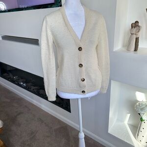Cara Cara Cream Button-Up Cardigan